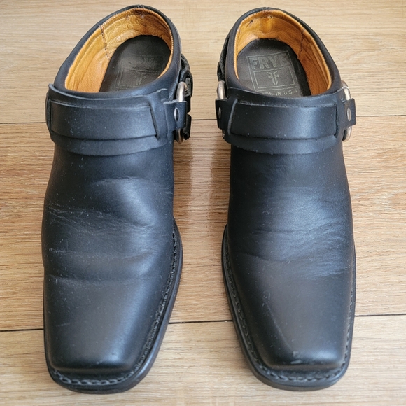 FRYE Harness Mules 8 - Picture 3 of 10